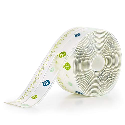Onlyesh Adhesive Caulk Strip, Waterproof Mildew Caulking Seal Tape for Bathtub Bathroom Kitchen Sink Basin Edge Shower Toilet and Wall Sealing (1.5 Inch Width x 10.5 Ft Length, Crown Leaves)