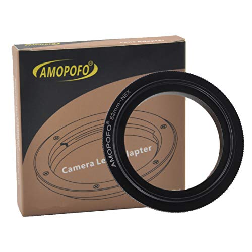 Anillo inverso de 52 mm para Sony E-Series macrofotografía económica en cámaras Alpha y NEX