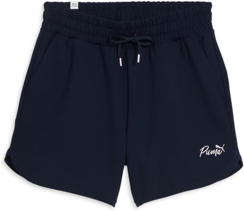 PUMA Womens Live in Poly 5 Inch Drawstring Shorts Casual Bottoms Casual - Purple
