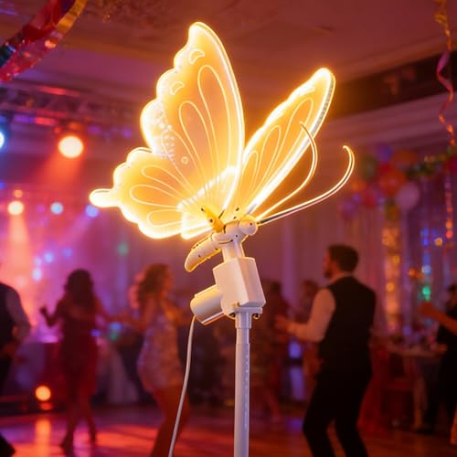 ENUOLI Wedding Moving Butterfly Floor Lamp LED Ambient Lighting Inline