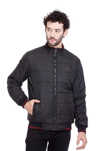 Image of RARE TIMES Winter Reversible Bomber Jacket For Men | Mens Quilted standard length Puffer Jacket | Full Sleeve Mens Jacket