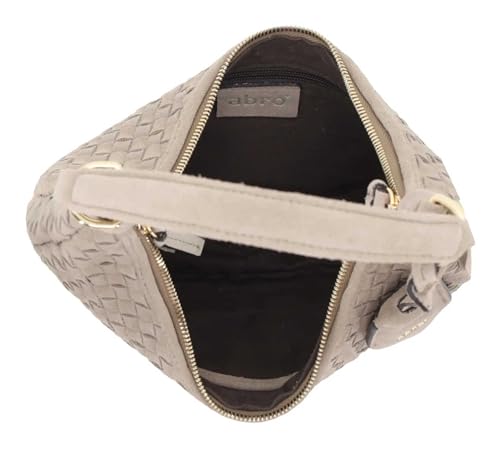 Sac à épaule ABRO Nana Mini léger en cuir souple tressé