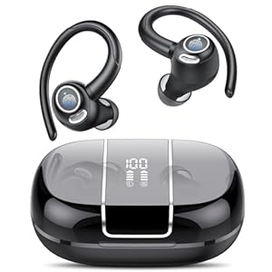 Wireless Earbuds Bluetooth 5.3 Headphones Sports, 48Hrs Playback Over Ear Buds with CVC8.0 Mic, Bass...