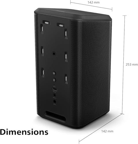 Image of PHILIPS Fidelio TAFS1 Bluetooth Speaker System - 60 W RMS - Alexa, Google Assistant, Siri Supported - Black (Renewed)