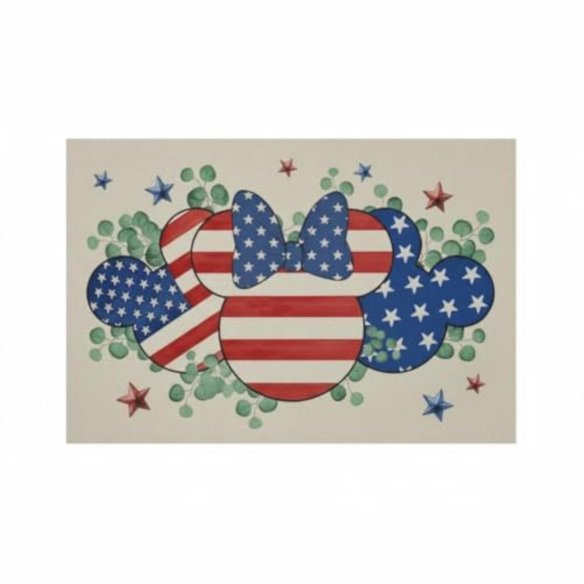 Linen Table Placemat, Personalized Design, Christmas