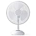 Produktbild Tischventilator Ventilator Lüfter Fan Ø 30 cm | 3 Rotorblätter | 3 Luftstärken | Rotation | Neigung verstellbar | weiß