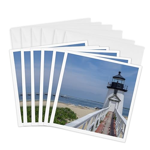 Cartes de vœux de collection Nantucket lot de 6 à offrir ou pour écrire