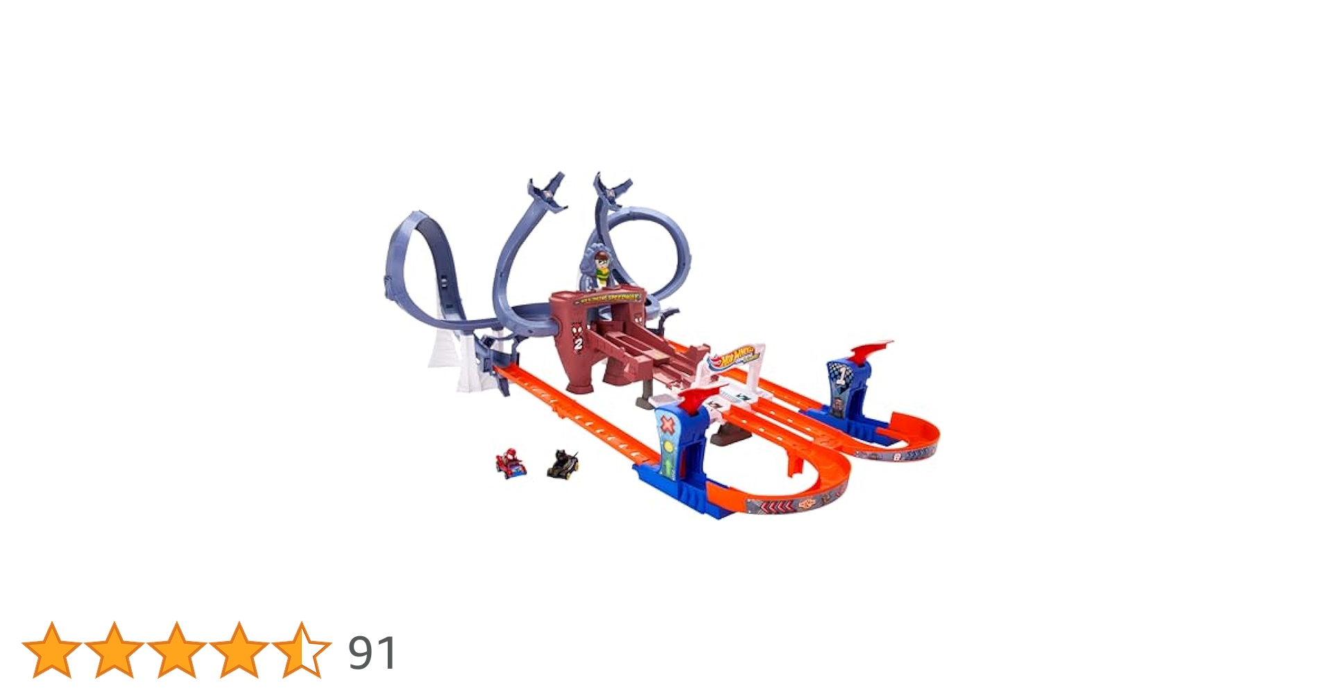 ホットウィール レーサーバース マーベル トラックセット スパイダーマン Amazon.com: Hot Wheels Toy Car Track Set, RacerVerse Spider