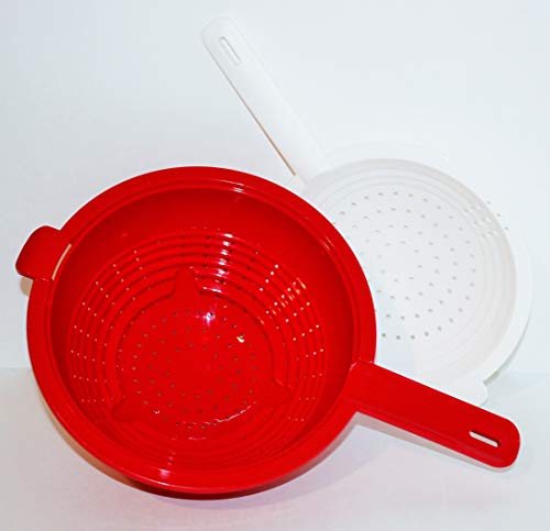 Tupperware Double Colander In Red And White #TOP2