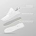 Rospick Slip on Sneakers for Women Walking Shoes Non Slip Lightweight Fashionable Breathable Tennis Shoes Work Shopping Travel,All White 6