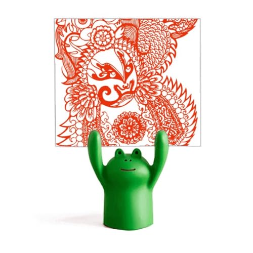 Porte-mémo grenouille opéra rouge pour décoration de salon chic