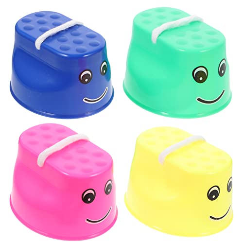 Toyvian Mini Bucket Stilts for Kids
