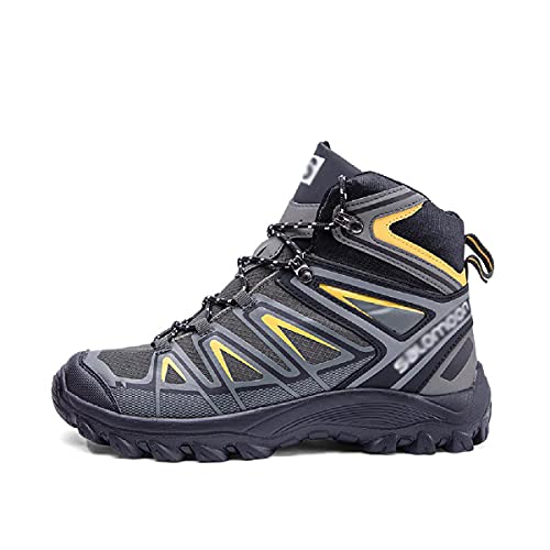 Preisvergleich Produktbild LEIKEI Camping Im Freien Bergsteigerstiefel Herren Desert Trekkingschuh Casual Sports Atmungsaktiver Schuh Großer Wandertourismus Terrain Leichte Stiefel,Yellow-44