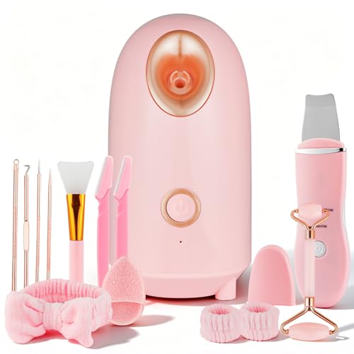 Facial Steamer Spa Kit with 8 Skin Care Tools