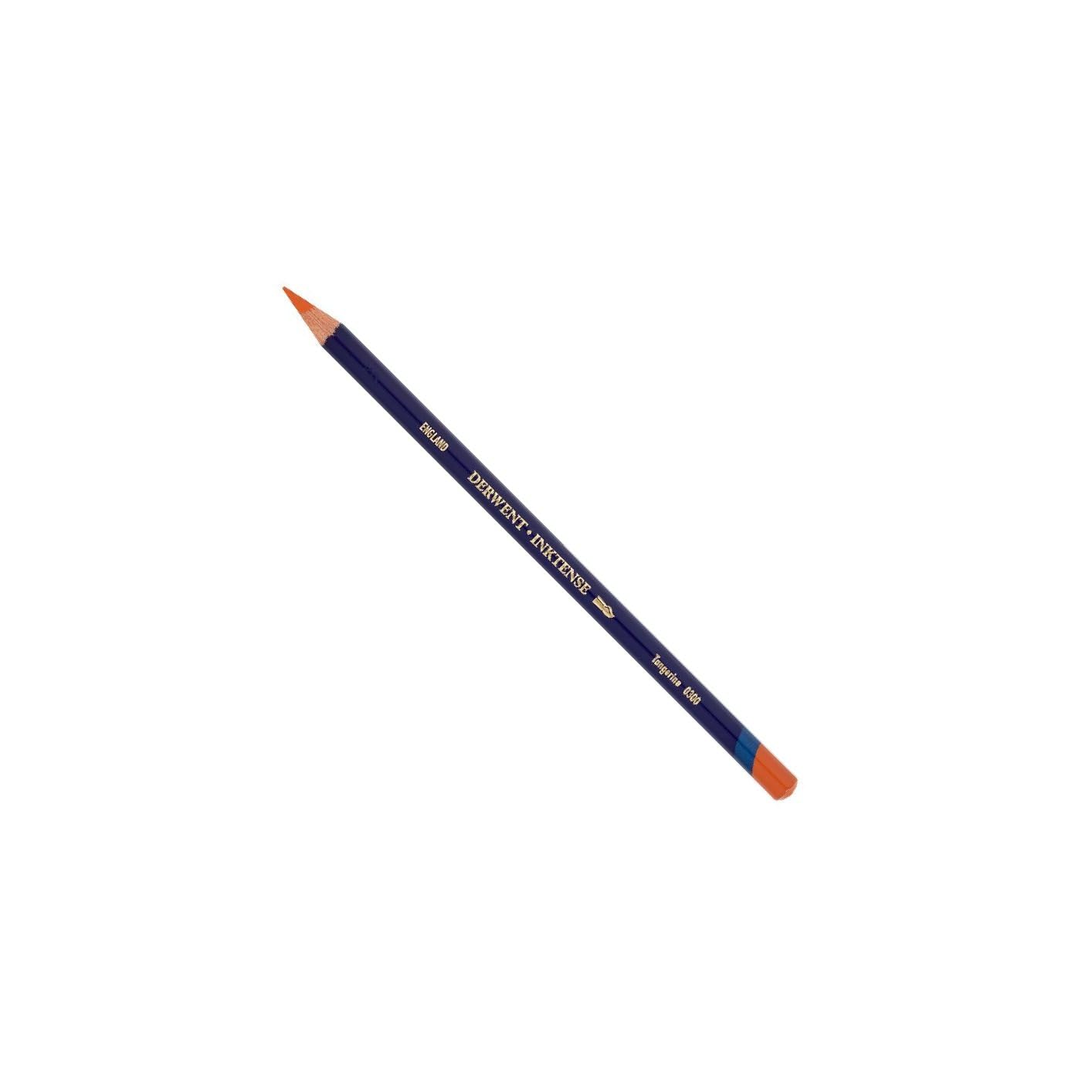 Derwent Inktense Permanent Watercolour Single Pencil, Tangerine (0300), 4mm Premium Core Strength, Water-Soluble, Ideal for Drawing, Colouring & Painting on Paper & Fabric, Professional Quality (0700905) — image 1