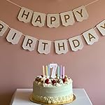 Number Birthday Candle with 12PCS Spiral Candles and A Birthday Card - Perfect for Celebrating Birthdays (Macaron Glitter, Number 7) - Image 4