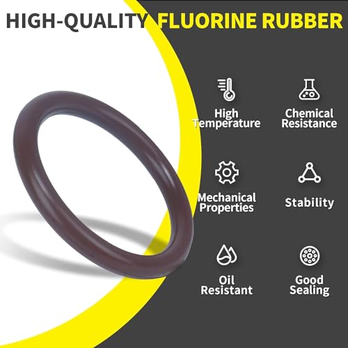 Image of ZDBB 386 PCS Metric FKM Viton O Ring Kit 30 Sizes Fluorocarbon Oring Assortment Set for Automobiles Engines Cylinders Hydraulic Plumbing Faucets Assorted Chemical More Resistant Oil and Heat 75 Duro