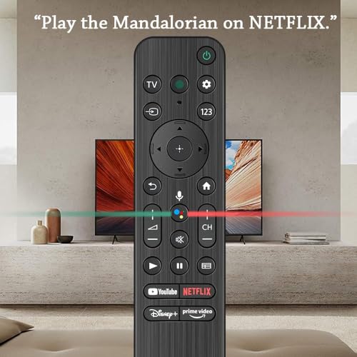Compatible for Sony Tv Remote Original RMF-TX800P Model Suitable for OLED QLED FHD Smart Android Television with Google Assistant and Voice Command Feature - Pairing Must 2 418IUVYCXjL