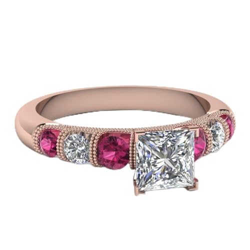 Bague de fiançailles vintage or rose princesse : le symbole d'un amour pur et insolite