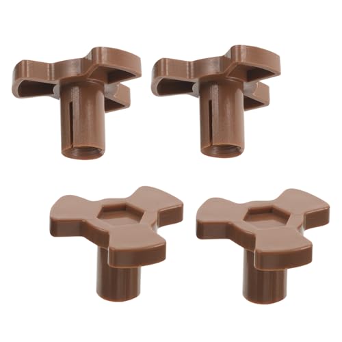 SOIMISS 4 piezas Soporte para Plato Microondas de Eje Giratorio Resistente para Horno Acoplador de Repuesto Duradero para Bandeja de Vidrio