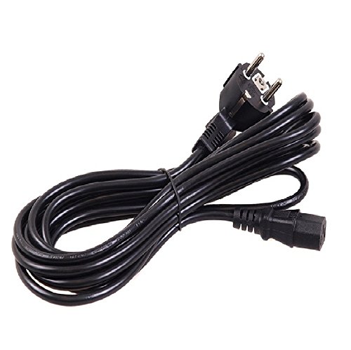 Maclean MCTV-801 Netzkabel Schutzkontakt auf Kaltgerätestecker Stromkabel Kabel 3-Pin (5m)