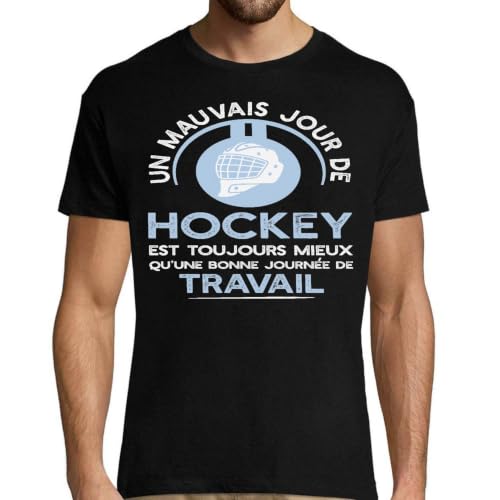 T-shirt homme hockey vêtement décontracté pour les matchs et soirées