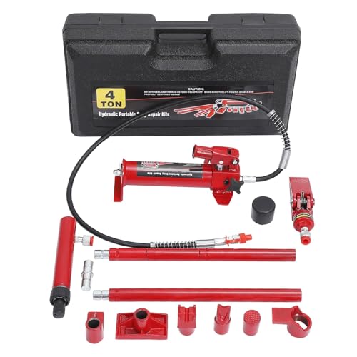 Garvee Kit hydraulique Porta Power 4T – Pompe robuste, vérin