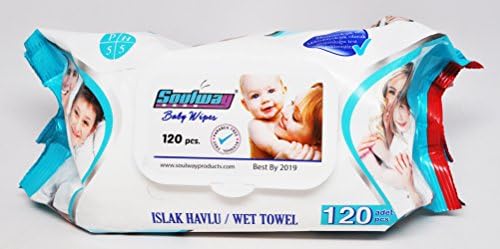 SOULWAY Baby Wipes Wet Wipes 2 pack (240 ct) Flip-Top