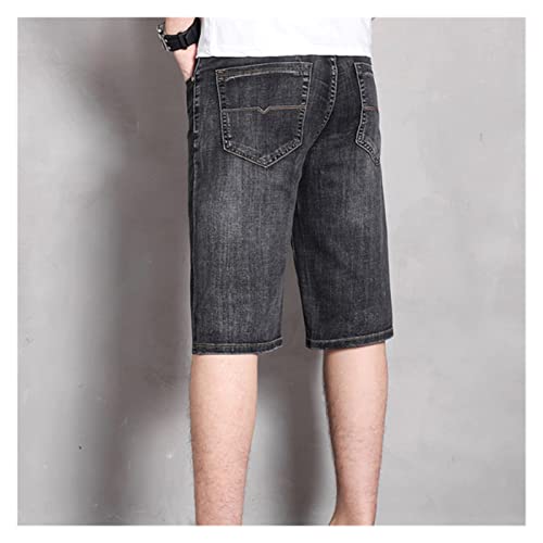 Short en jean droit pour homme en coton extensible RLKHXBS - 4