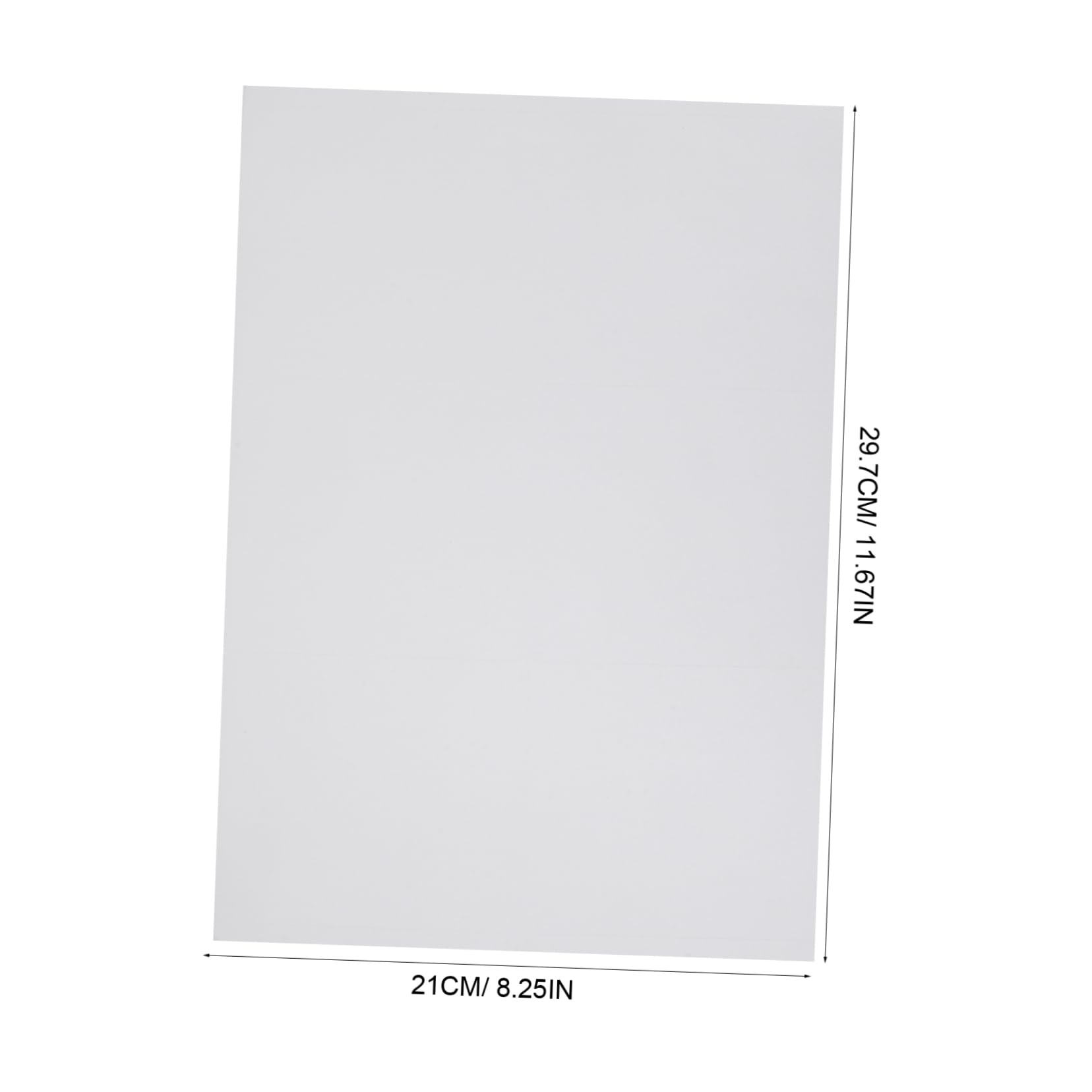 Papel de Etiquetas Autoadhesivas Imprimibles A4 100 Hojas Blanco