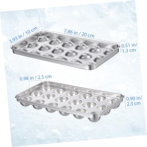 Molde para cubitos de hielo de acero inoxidable VANZACK miniatura 2