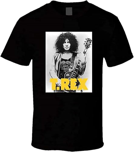 YGAMIJIXG Men's T Rex - Marc Bolan 3 T Shirt S Black