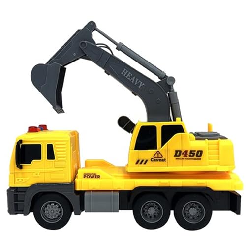 Liomaxi Scala 1:16 Escavatore, Escavatori Grande Camion Giocattolo Con Luci E Suoni Funzione, Veicoli Da Cantiere Giocattolo Regalo Per Bambini 3 4 5 6 Anni - 8