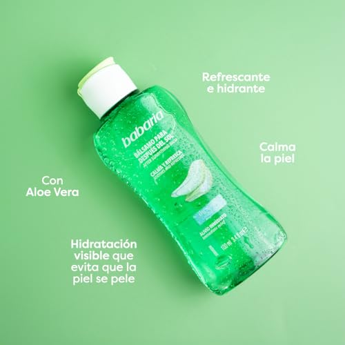 Babaria - Neceser Solar Aloe Vera Formato Viaje | Protector Solar Facial SPF50 y aftersun | Protección UVA, UVB e Infrarrojos | Hidratante, Antiedad, Resistente al Agua - imagen 3