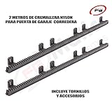 cremallera nylon para portón automático Incluye tornillos y accesorios.