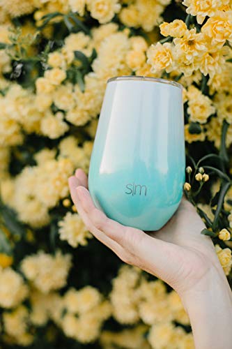 Simple Modern Vaso de vino con tapa a presión, aislado al vacío, taza de vidrio sin tallo o taza de café con tapa… - Imagen 7