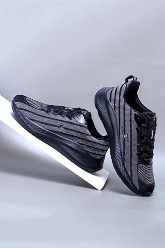 Image of ATHCO mens Mark Running Shoes for Man Comfortable Men's Sports Shoes with Memory Foam Cushioned Insole Sports Shoes for Men Running Walking Lightweight Gym Shoe for Men Comfortable Stylish & Casual Walking Shoe for Man Anti Slip Gym Footwear