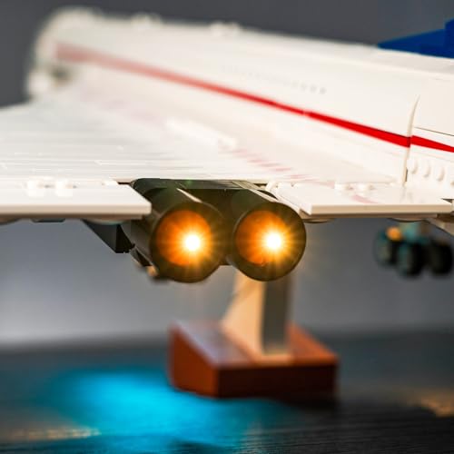 VONADO LED Light Kit for Lego Concorde 10318, Creative Lighting Set Accessories Compatible with Icons Lego 10318 Concorde 2023 for Fans (Lights Only, No Models) - Thumbnail 5