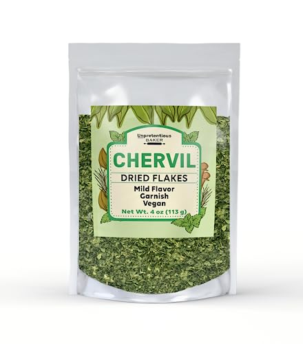 Unpretentious Chervil, 4 oz, Mild Flavor, Dried French Herb