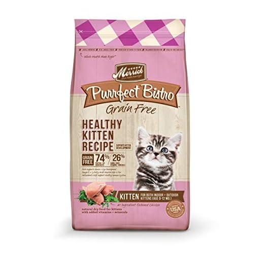 Merrick Purrfect Bistro Grain Free Cat Food, Dry Cat Food, Healthy Kitten Food Recipe - 7 lb. Bag