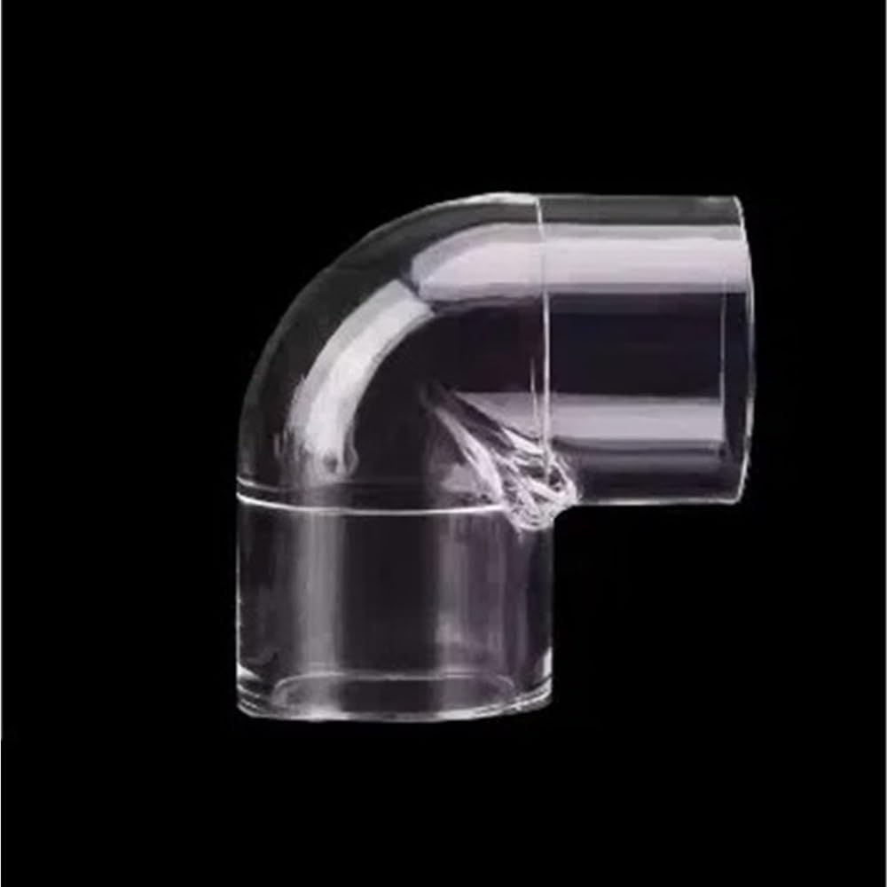 Dfrywdgsey One Color Acrylic Transparent Tube, 1Pc Acrylic Right Angle Elbow Tube, Aquarium 90 Degree Connector, 16X40x3mm Transparent For Water Pipe(16X40x3mm)