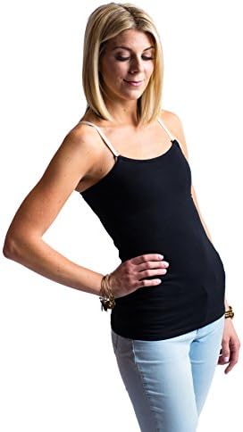 Undercover Mama Women's Strapless Maternity Nursing Top, Universal Bra Attachemnt for Breastfeeding & Pregnancy (Black, Large)