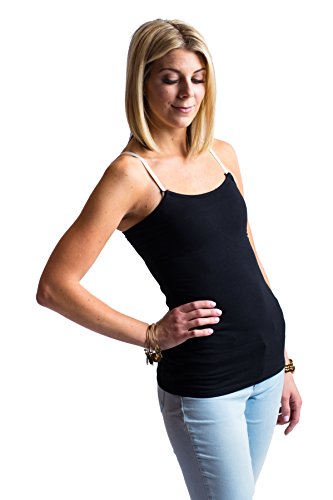 Undercover Mama Women's Strapless Maternity Nursing Top, Universal Bra Attachemnt For Breastfeeding & Pregnancy (Black, Large) #TOP18