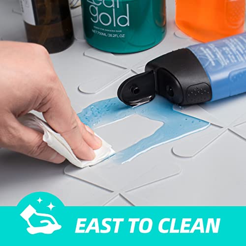 Sikadeer Under Sink Mat For Kitchen Waterproof, 34" X 22" Silicone Under Sink Liner, Hold Up To 3.3 Gallons Liquid, Kitchen Bathroom Cabinet Mat And Protector For Drips Leaks Spills Tray (Grey) #TOP4