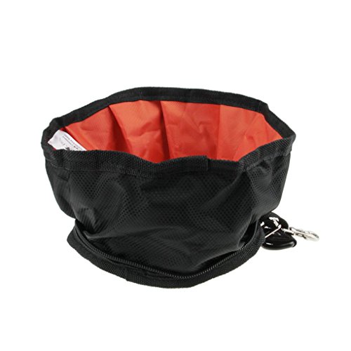Pet Food Bowl Portable Food Water Bowl Folding Bowl For Dog Cat, Used For Outdoor Hiking, Travel, Car Journeys - Black #TOP19