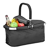 Basics: Einkaufskorb aus robustem 600D Polyester - Maße HBT: ca. 47 x 49 x 29 cm - Volumen ca. 25 L