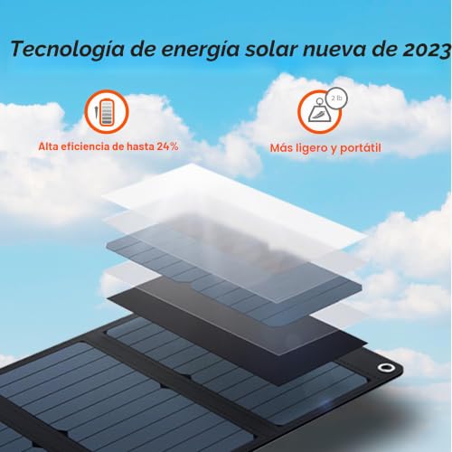 Cargador solar Yard Force de 21W para acampada, batería de 13000 mAh para MacBook y Android 4