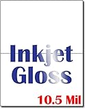 10.5 Mil Inkjet Gloss Half Fold Greeting Cards - 100 Invitations