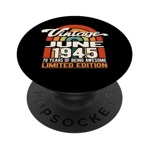 79 años de ser impresionante vintage junio 1945 - 79 cumpleaños PopSockets PopGrip Intercambiable