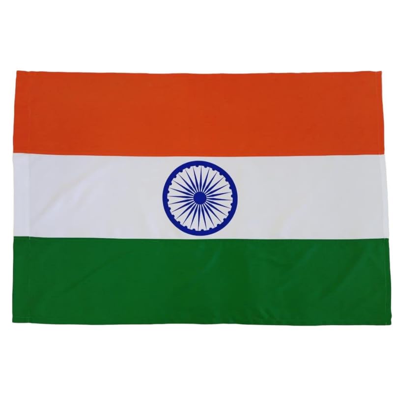 COPY LINE Indian Flag - 24 x 36 Inches (2 x 3 ft) |Polyester with Double-Sided Printing | All-Weather, Fade-Resistant| Hand-Stitched for Lasting Quality | Indoor & Outdoor Use | Har Ghar Tiranga.-image-34